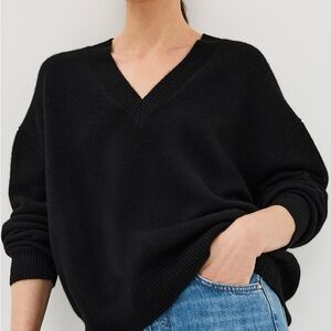 Madewell Classic Black V-Neck Sweater